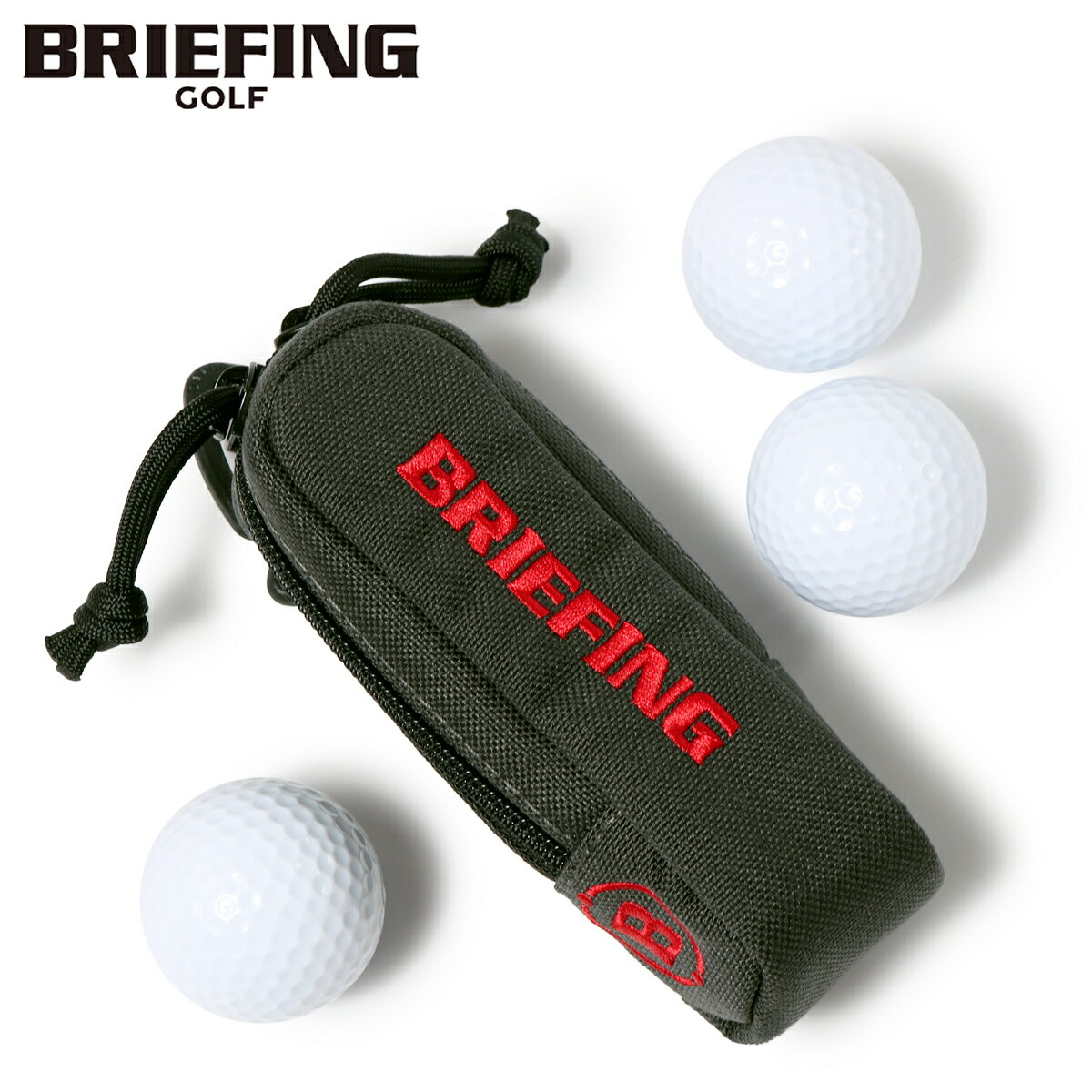 ブリーフィング ゴルフ ボールポーチ VORTEX R CANVAS SERIES メンズBRG223G60 BRIEFING GOLF│ボールケース 3個収納[即日発送][DL10]