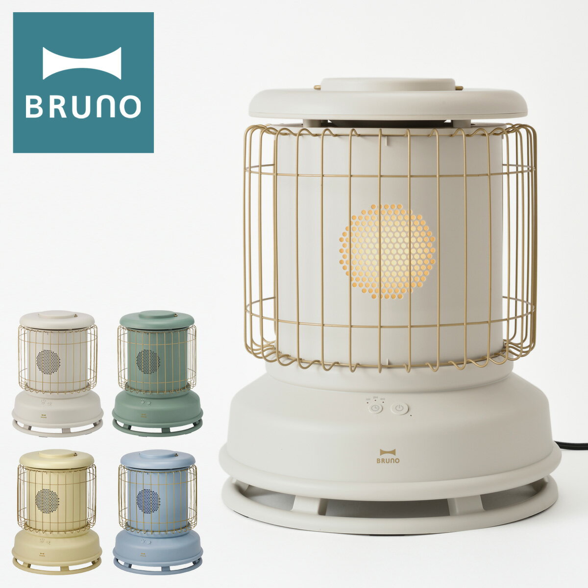 【全品10倍｜5/16 2時迄】ブルーノ ファンヒーター 電気ストーブ クラシックストーブ BOE100 BRUNO Classic Stove 全方位型ファンヒーター PTCヒーター コンパクト 小型 省エネ 暖房器具 インテリア家電 レトロ 1年保証[PO10]