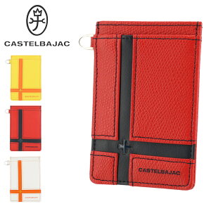 全品10倍★2/5(土)0時〜24H限定｜カステルバジャック パスケース ブローチプティ メンズ 056691 CASTELBAJAC | ICカードケース 定期入れ IDカードホルダー 縦型 本革 牛革 レザー[PO10][即日発送][バレンタイン]