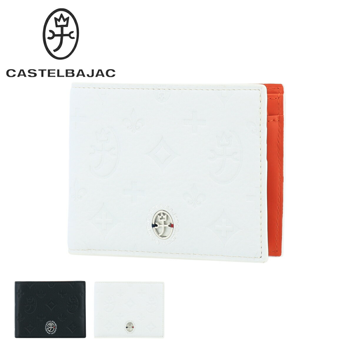 カステルバジャック 二つ折り財布 ミニ財布 マルセル メンズ レディース061614 CASTELBAJAC 牛革 本革 レザー [DL10]