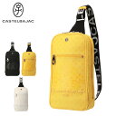 【全品10倍★8/4(月)0時迄】カステルバジャック ボディバッグ ワンショルダー メンズ インサイト 057931 CASTELBAJAC 帆布 プリント 刺...