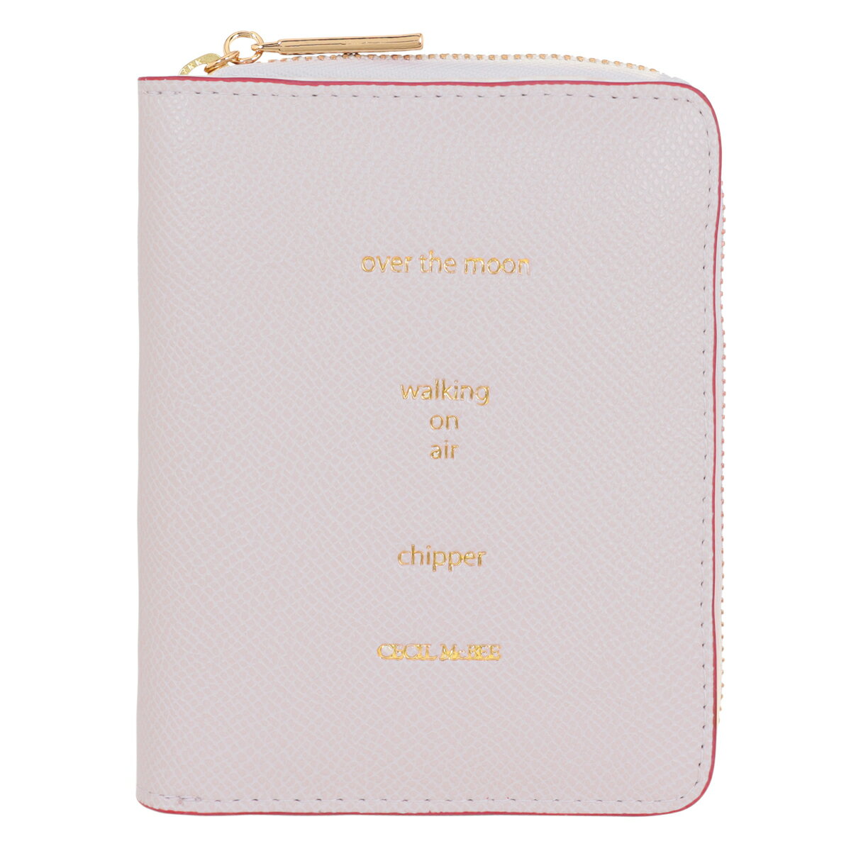 セシルマクビー アオリ付き二つ折り財布 レタード レディース 66141 CECIL McBEE | ミニウォレット 札入れ 内造り スネーク型押し