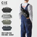 【全品10倍｜期間限定】CIE ボディバッグ GRID3 2WAY SLING BAG メンズ レディース 032057 シー グリッド3 | ショルダーバッグ 斜めがけ ナイロン A5対応 防水 撥水 軽量 日本製[即日発送][母の日]