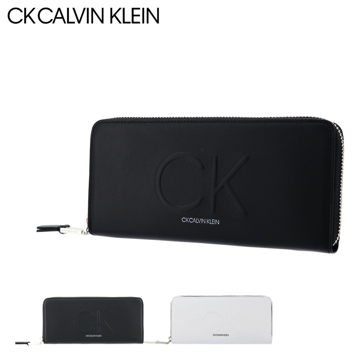 カルバン・クライン 長財布 メンズ シーケー カルバンクライン 長財布 ラウンドファスナー メンズ 本革 ロゴス 816655 CK CALVIN KLEIN | 牛革 レザー[即日発送]