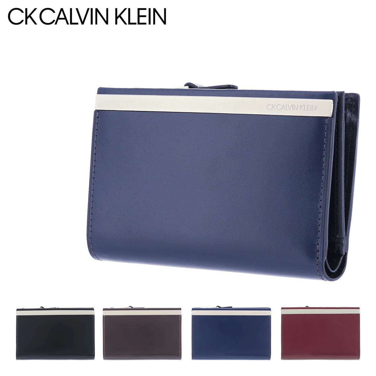 カルバンクライン 財布（メンズ） シーケー カルバンクライン 二つ折り財布 トップ メンズ 816664 CK CALVIN KLEIN | セミ長財布 本革 レザー 牛革[DL10]