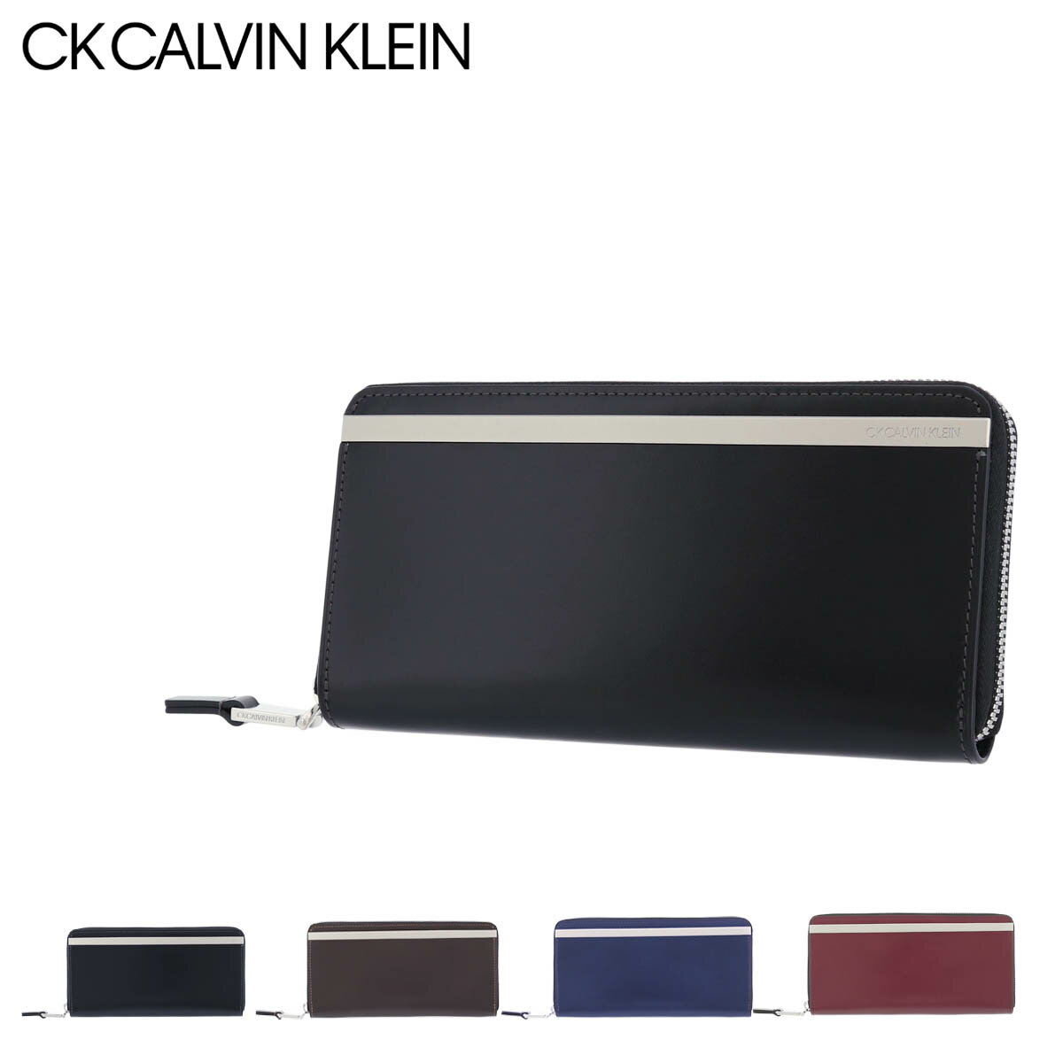 カルバンクライン 財布（メンズ） シーケー カルバンクライン 長財布 ラウンドファスナー トップ メンズ 816665 CK CALVIN KLEIN | 本革 レザー 牛革[DL10]