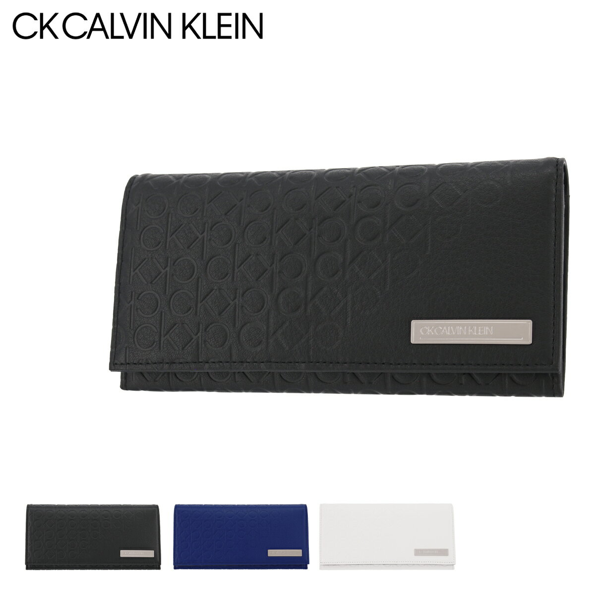 カルバンクライン 財布（メンズ） シーケー カルバンクライン 長財布 かぶせ コモン 本革 レザー メンズ 824617 CK CALVIN KLEIN 牛革 common 小銭入れあり ウォレット メンズ財布 ロングウォレット 薄い スリム[即日発送][DL10]