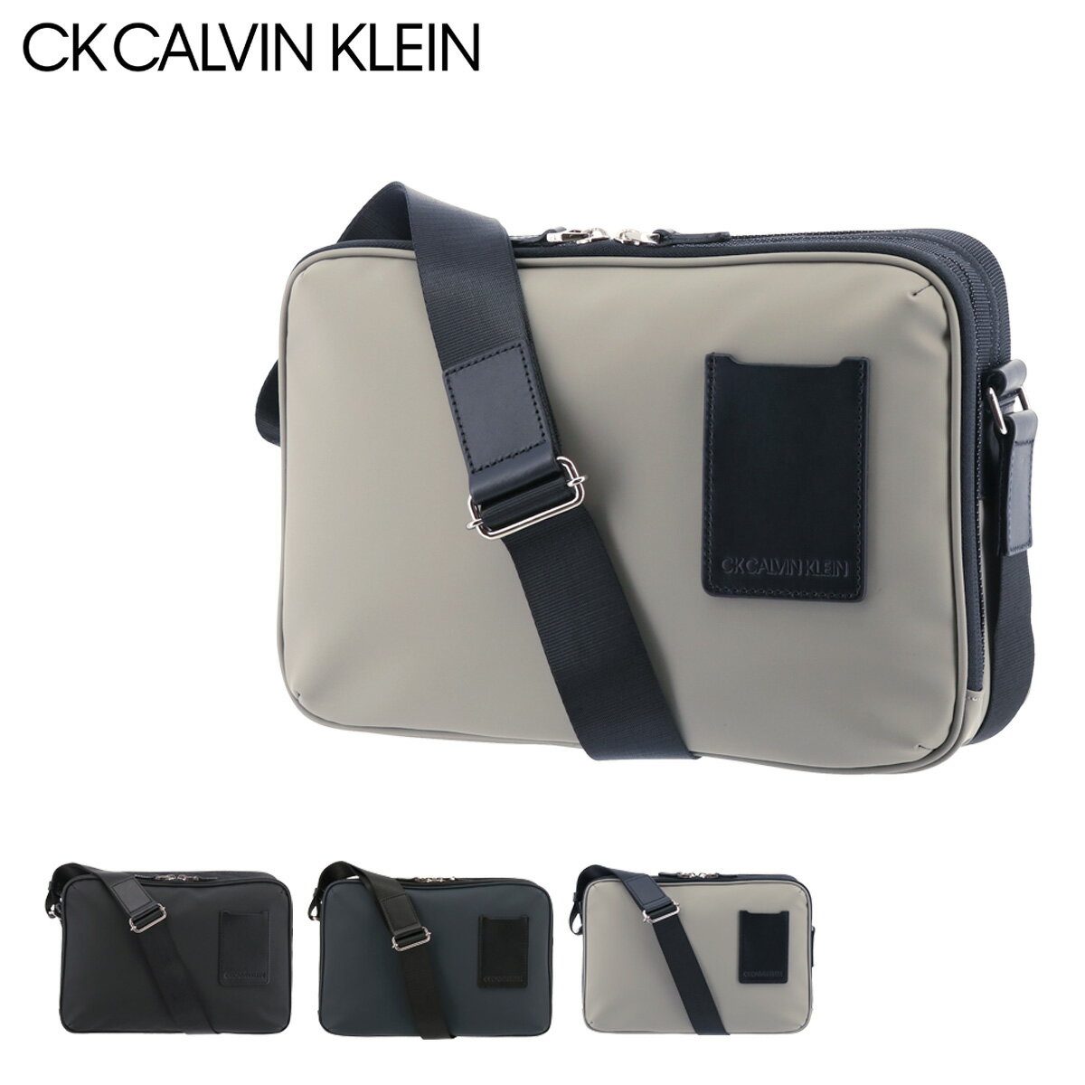 シーケー カルバンクライン ショルダーバッグ 本革 メンズ スペース 880102 CK CALVIN KLEIN | 牛革 レザー 撥水