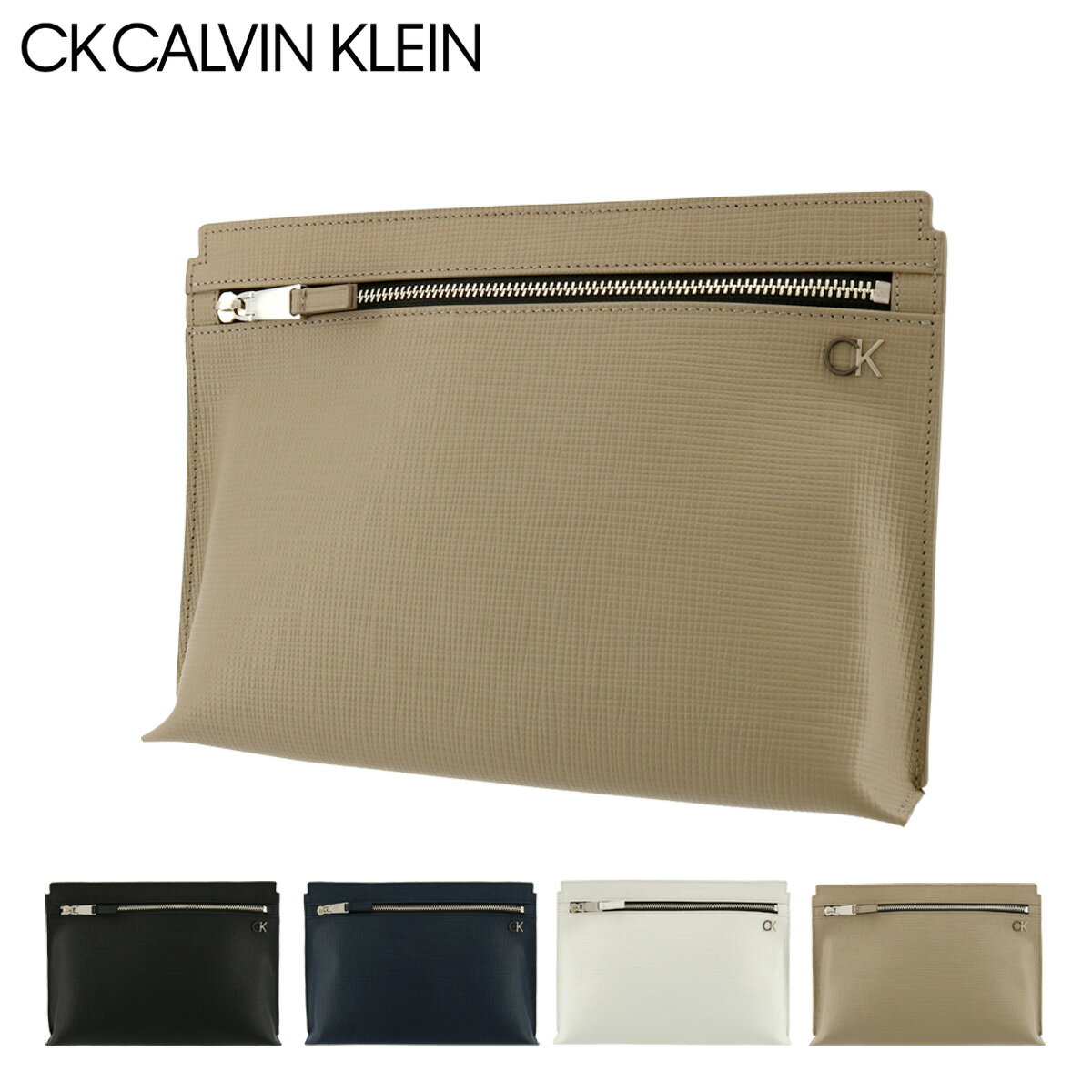 シーケー カルバンクライン クラッチバッグ 本革 メンズ セプター 815251 日本製 CK CALVIN KLEIN ポーチ スリムポーチ 牛革 レザー DL10 即日発送