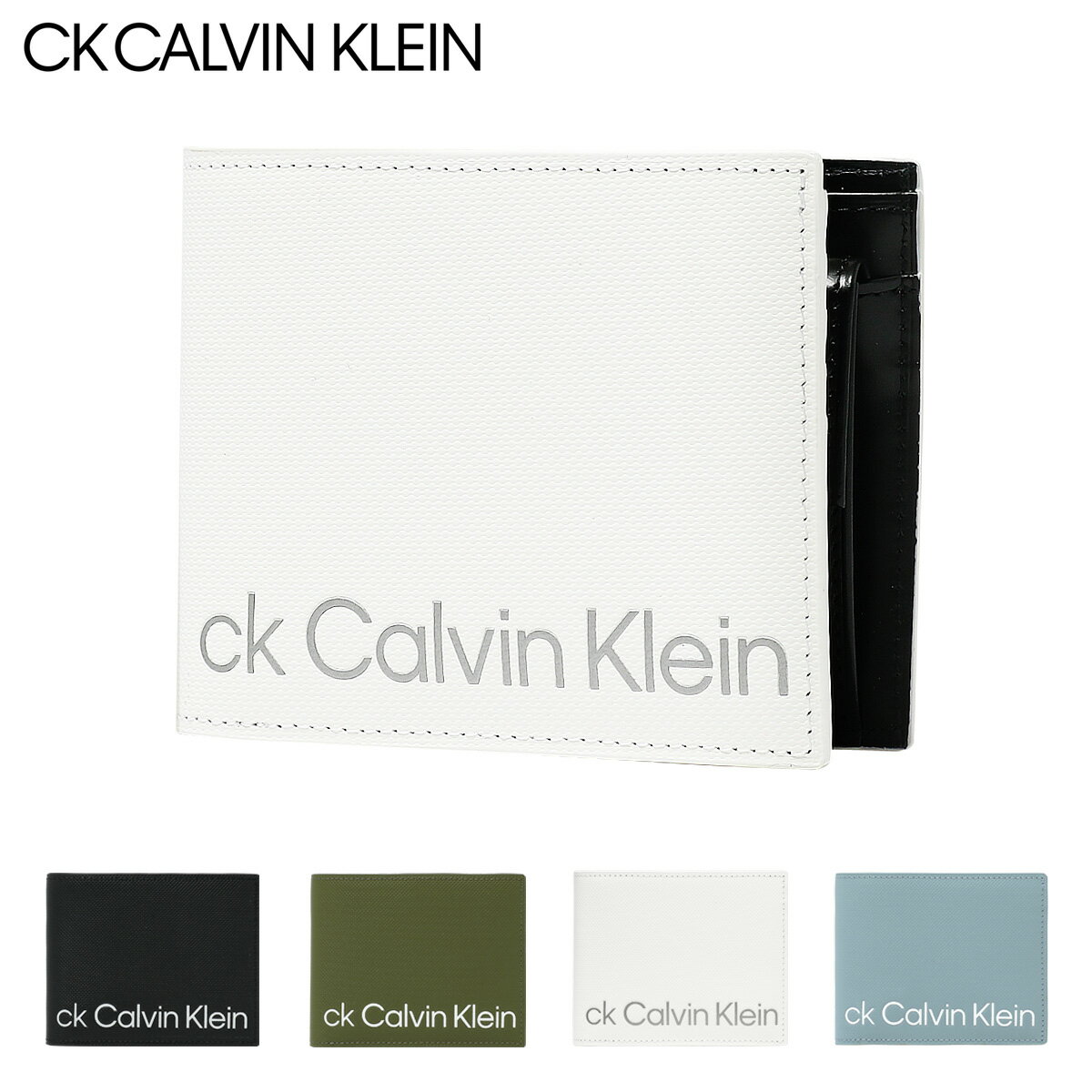 カルバンクライン 財布（メンズ） シーケー カルバンクライン 財布 二つ折り 本革 メンズ 841604 ガイア CK CALVIN KLEIN 二つ折り財布 折り財布 折りたたみ レザー 牛革[DL10][即日発送]