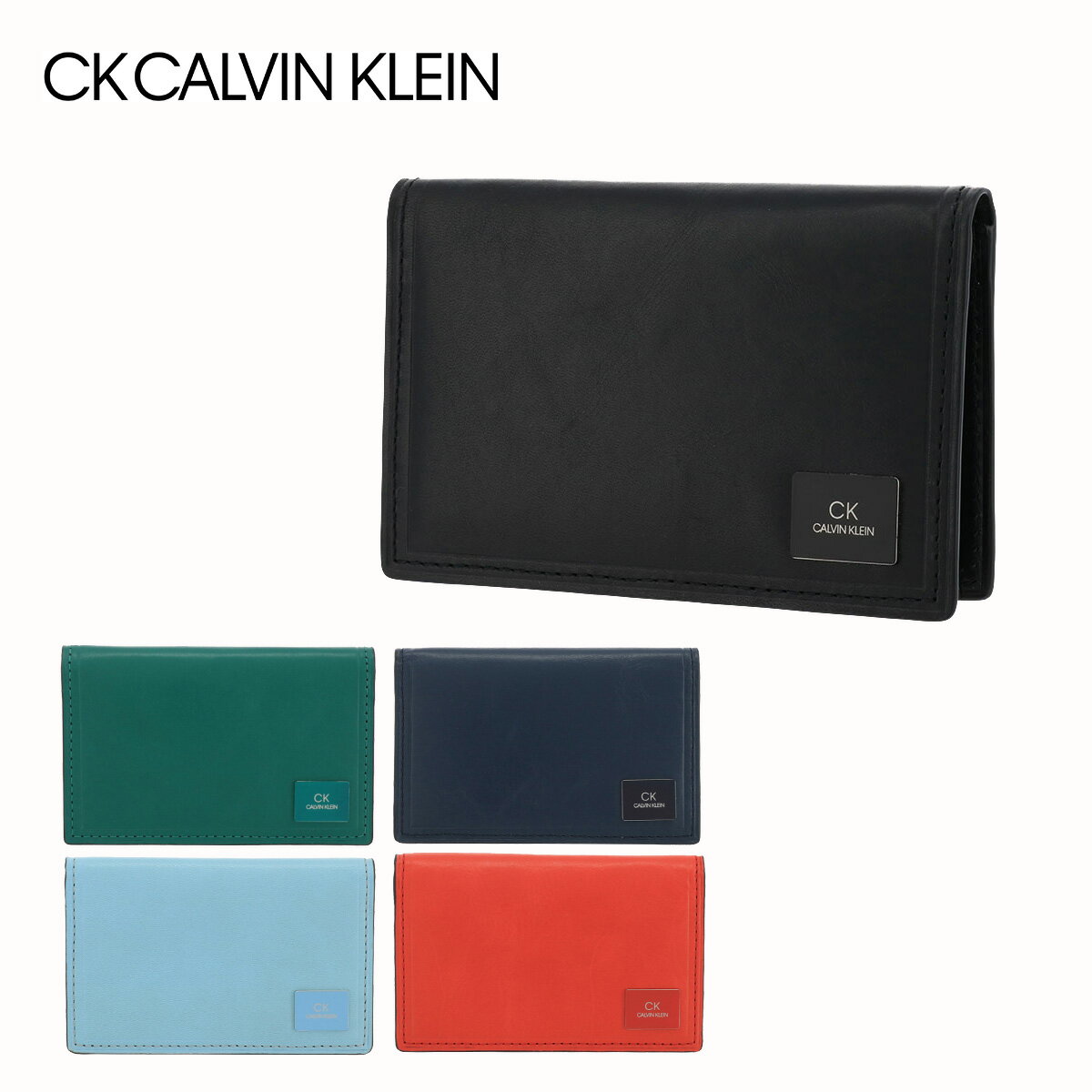 カルバンクライン 名刺入れ（メンズ） シーケー カルバンクライン 名刺入れ ワキシー メンズ 809622 CK CALVIN KLEIN | カードケース 牛革 本革 レザー[即日発送][DL10]