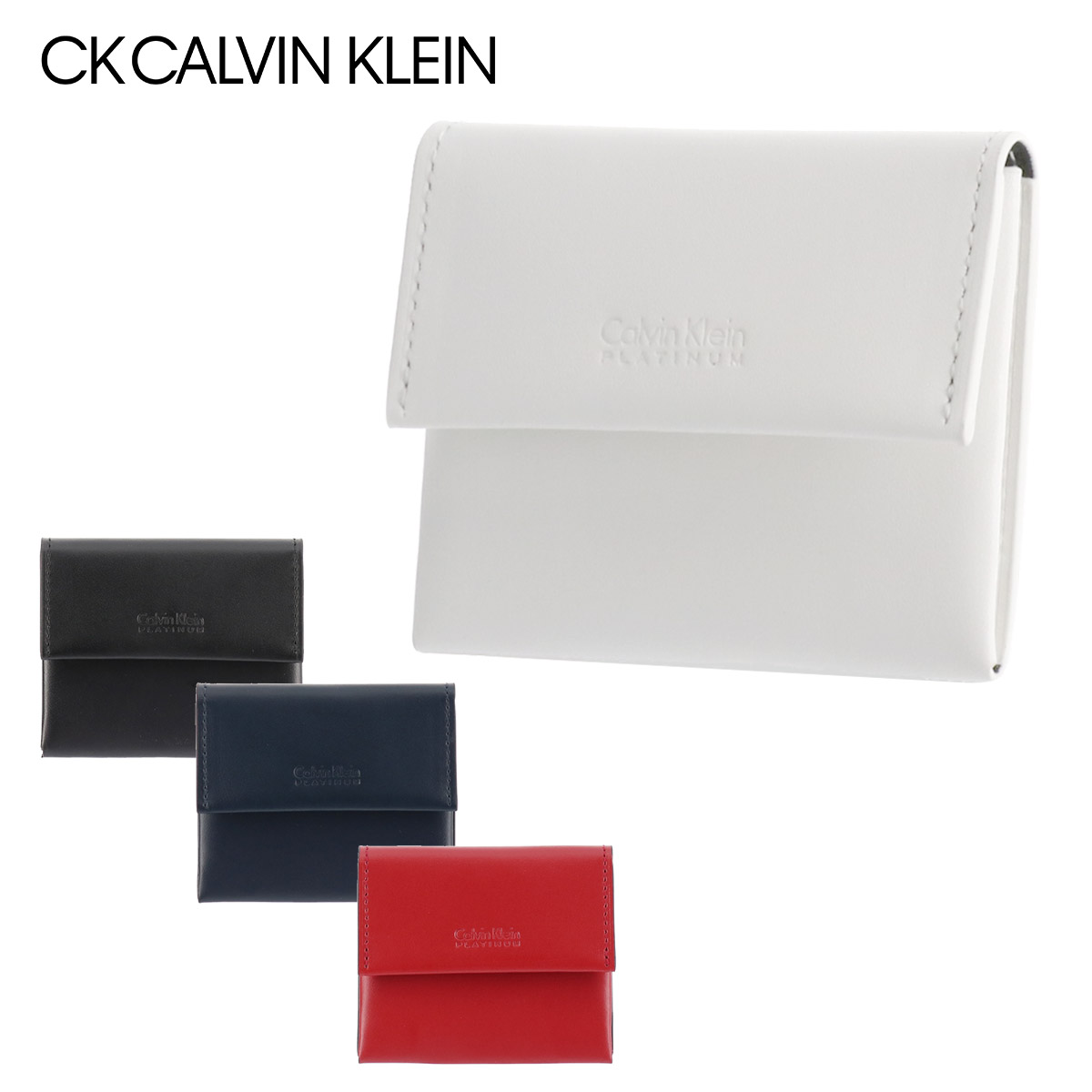 カルバンクライン 財布（メンズ） 【SALE】シーケー カルバンクライン 財布 小銭入れ メンズ フォーカス 852601 CK CALVIN KLEIN コインケース 本革 レザー 薄型 [即日発送][DL10]