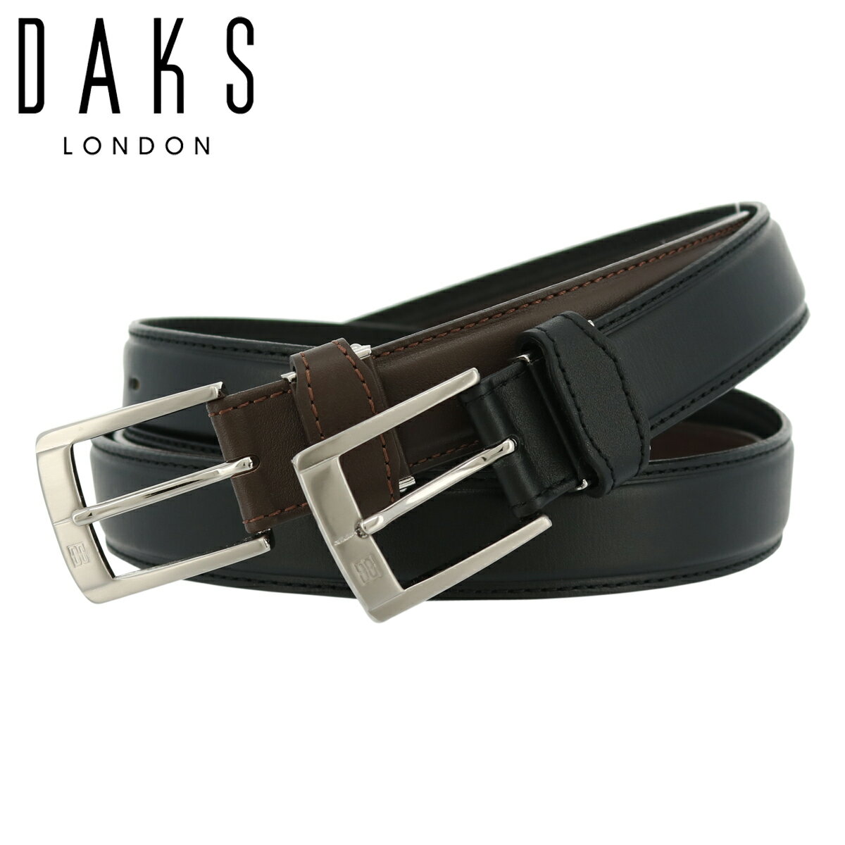 【全品10倍★11/20(木)20時～】ダックス ベルト メンズ 本革 レザー 日本製 DB37070 (旧DB37960) DAKS ピン式[DL10]