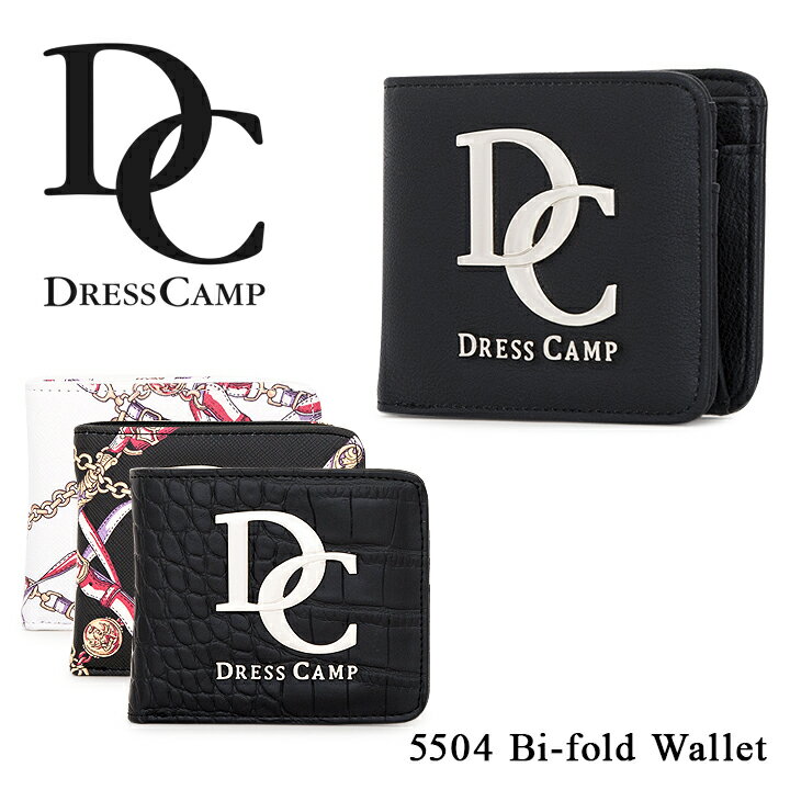 ドレスキャンプ 二つ折り財布 DC-5504 DC DRESSCAMP 財布 レディース メンズ
