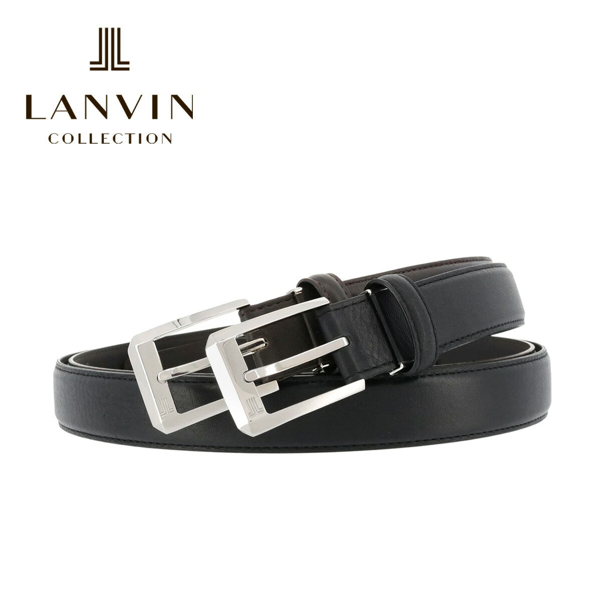 【全品10倍｜5/16 2時迄】ランバンコレクション ベルト jlmb2310 LANVIN COLLECTION ビジネスベルト 中間フリー 牛革 本革 レザー メンズ[即日発送]