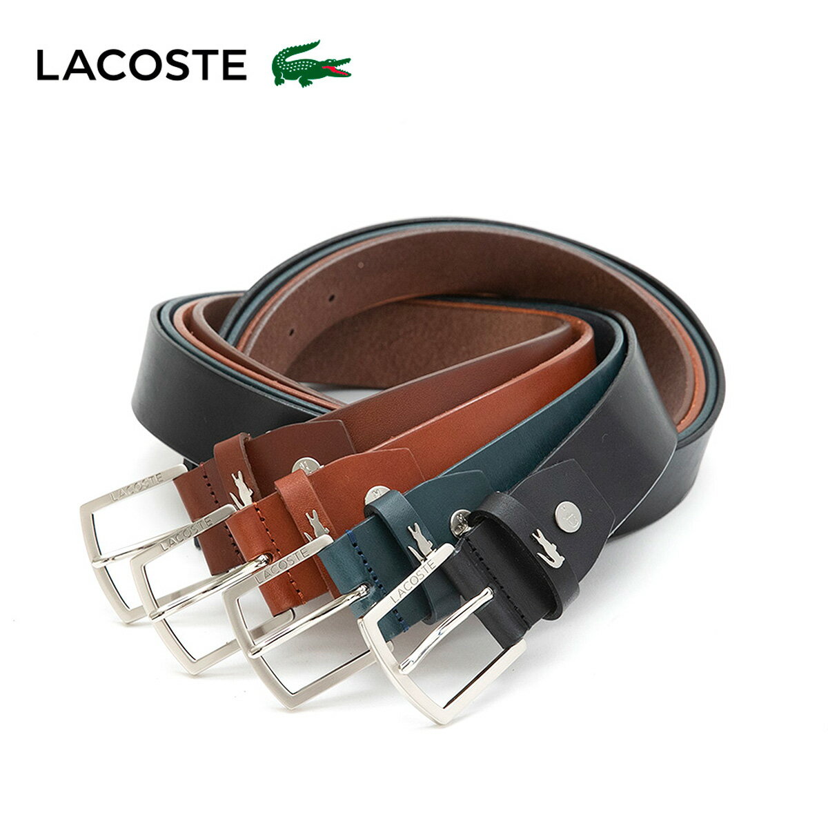 ラコステ 革ベルト メンズ ラコステ ベルト メンズ LB82575 LACOSTE 本革 レザー カジュアル ビジネス [即日発送][DL10]