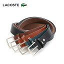 LACOSTE ベルト メンズ 【全品10倍｜期間限定】ラコステ ベルト メンズ LB82575 LACOSTE 本革 レザー カジュアル ビジネス [即日発送]