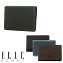 エルオム パスケース 小銭入れ XP34655(XP34648) ELLE HOMME Sheepskin ICカードケース 定期入れ レザー メンズ DL10