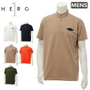 エルグワン ゴルフ ポロシャツ 半袖 ゴルフ メンズ レディース GU23PR11 HERG1 ゴルフウェア スポーツ STAND COLLOR POLO-スタ...