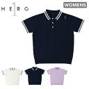 【全品10倍★5/7(水)0時迄】エルグワン ゴルフ ポロシャツ 半袖 ゴルフ レディース GW23PE16 HERG1 スポーツ 吸水速乾 ニット PLEAT...