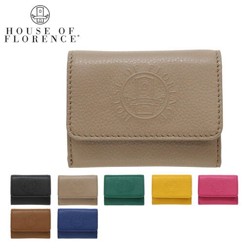 ハウスオブフローレンス 三つ折り財布 ミニ財布 カードケース 札入れ無し 002105CI Primo House of Florence 牛革 レザー エンボス 型押し ハウスオブフローレンス 三つ折り財布 ミニ財布 カードケース 札入れ無し 002105CI Primo House of Florence 牛革 レザー エンボス 型押し