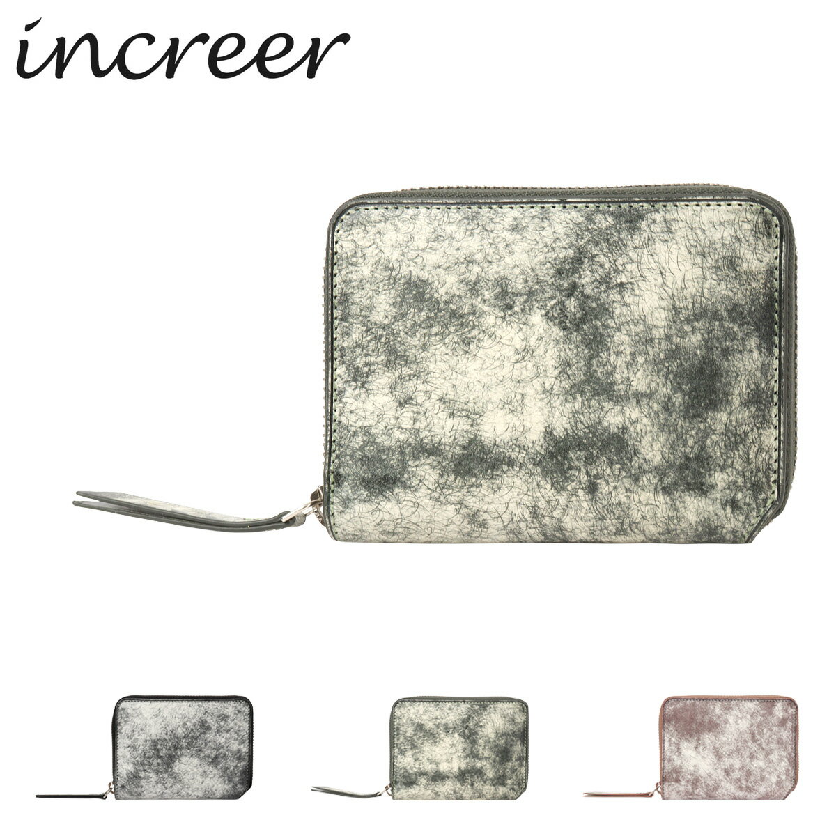 M - インクレール 二つ折り財布 レザー 革 レディースIN-BE-11 INCREER プレゼント ギフト[即日発送][PO10]