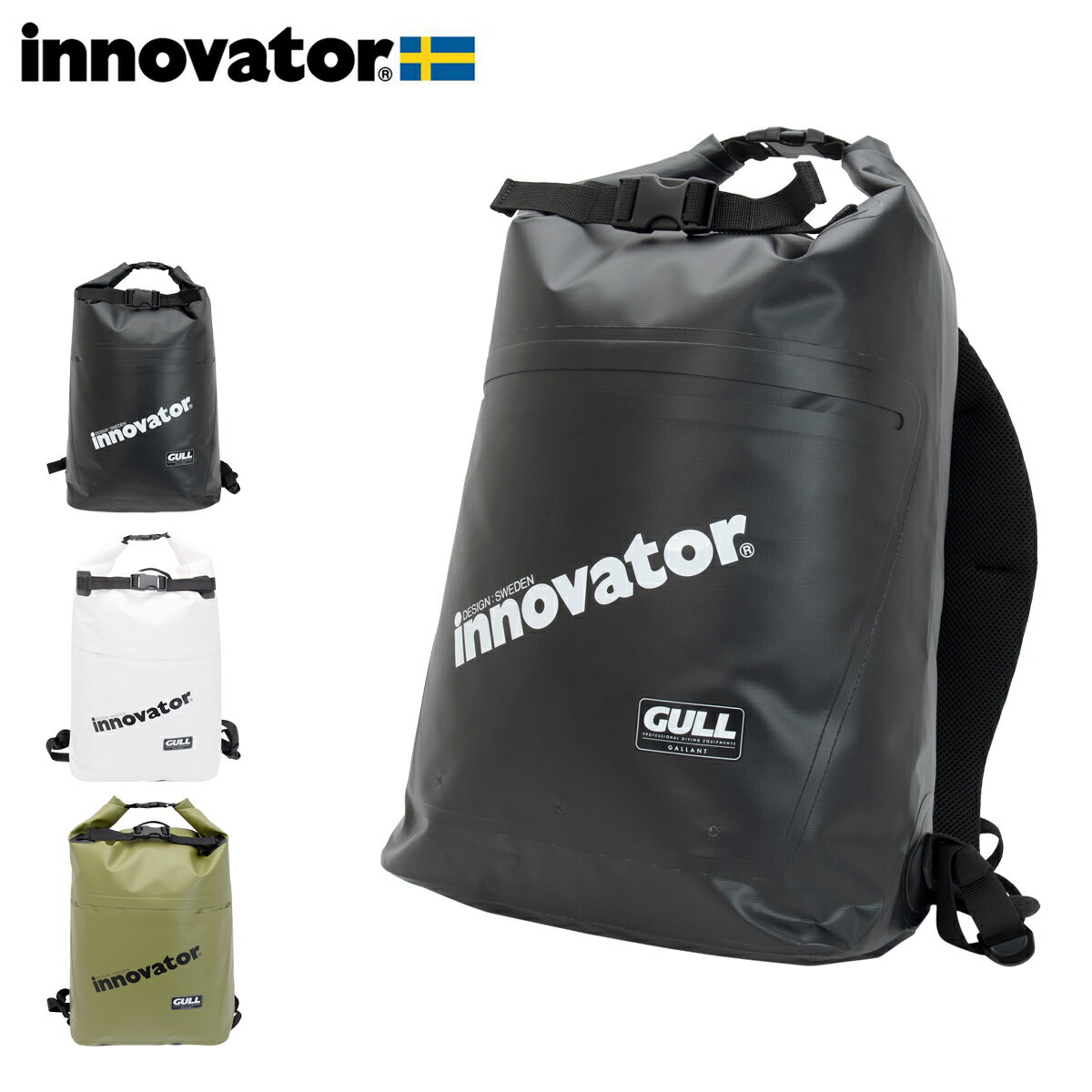 イノベーター リュック ウォータープロテクト GI7144 innovator カジュアルバッグ アウトドアバッグ ターポリン素材 DL10