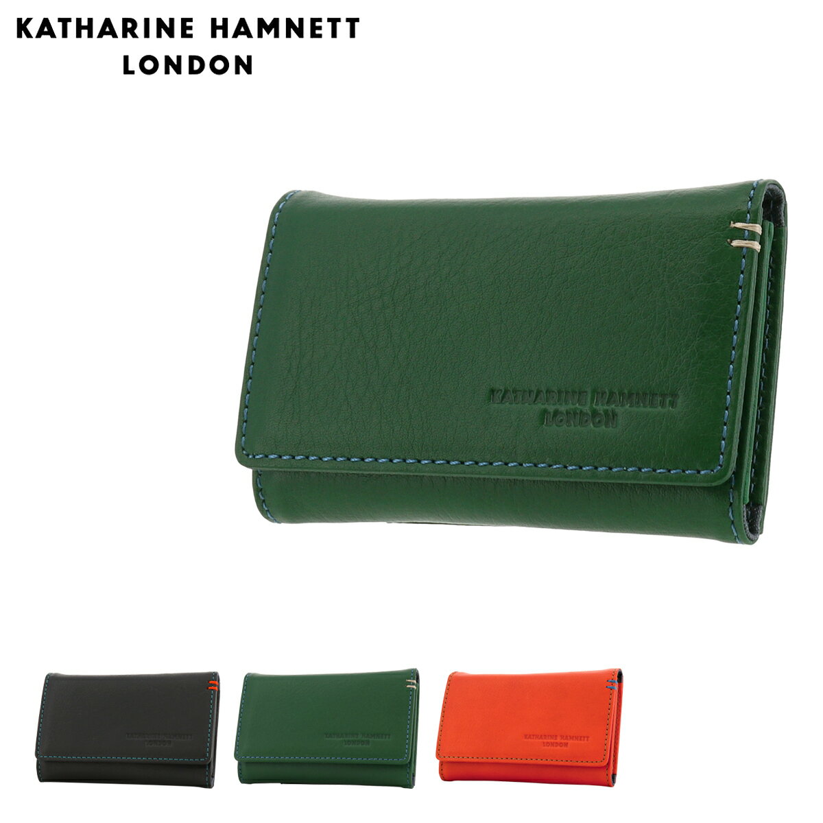 キャサリンハムネット キャサリンハムネット キーケース 4連 本革 メンズ 490-50700 MINERAL KATHARINE HAMNETT パスケース 定期入れ コインケース 小銭入れ マルチケース 牛革[DL10]