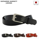 【全品10倍★5/7(水)0時迄】キャサリンハムネット ベルト 本革 メンズ ピンタイプ KH-0060123 日本製 KATHRINE HAMNETT ビジネ...