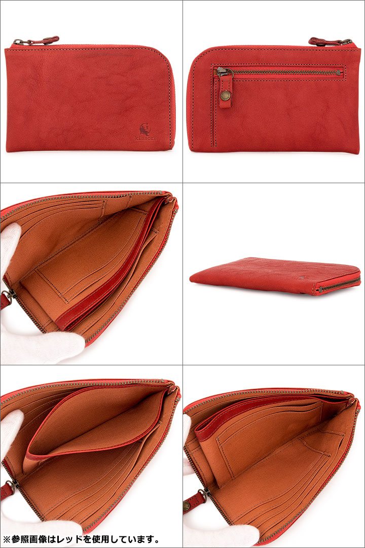 キソラ 財布 小銭入れ レディース カウレザー 本革 日本製 KIPT-037 kissora Celazole セラゾール カードケース コインケース L字ファスナー [bef]