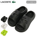 【全品10倍｜期間限定】ラコステ サンダル EVA レディース SERVE SLIDE 3.0 45CFA0004 LACOSTE 靴 スリッパ 厚底 ビーチ ベランダ PO10 即日発送