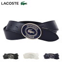 【全品10倍★5/7(水)0時迄】ラコステ ベルト 本革 メンズ LB66911 LACOSTE 牛革 レザー 日本製 カジュアル ビジネス