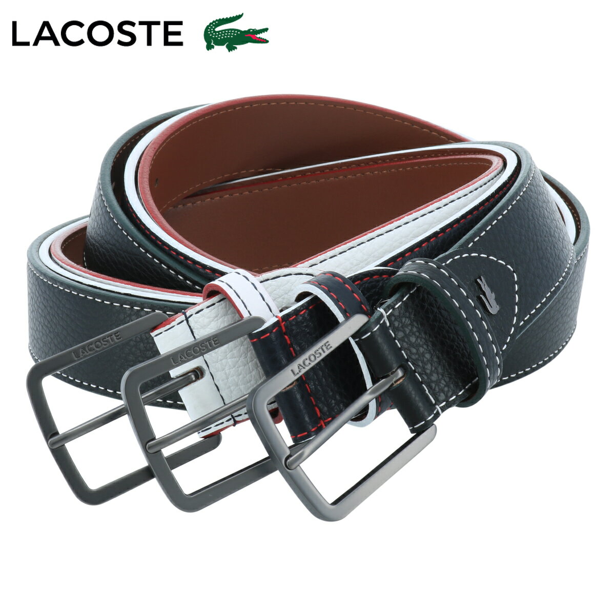 LACOSTE ベルト メンズ ラコステ ベルト メンズ LB88880 日本製 LACOSTE | レザー 本革 牛革[DL10]