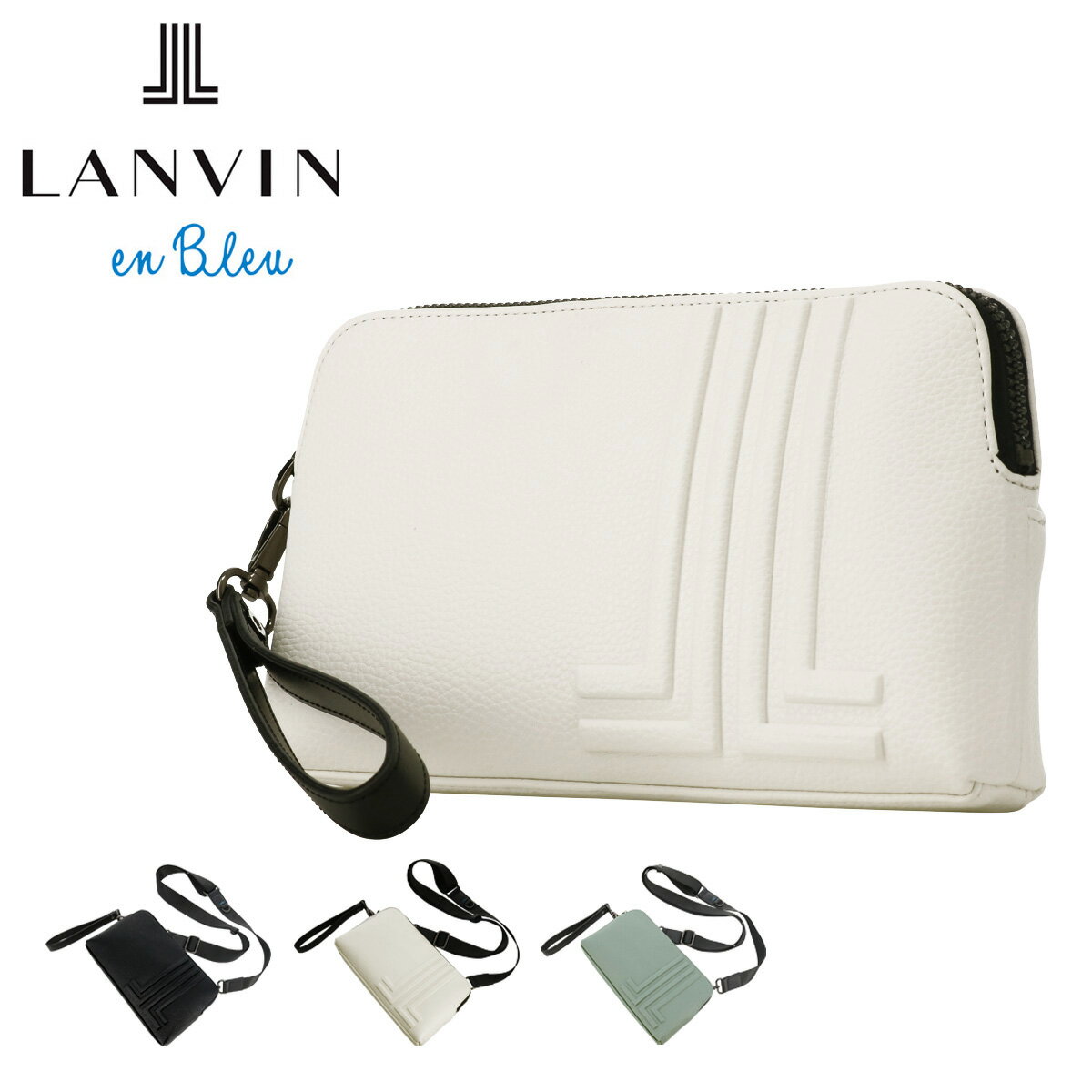 ���Х󥪥�֥롼 ����å��Хå� ���������Хå� 2way ��� 512121 Timbre ����֥� LANVIN en Bleu ����ѥ��� ���� ��...