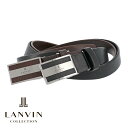 【全品10倍｜4/18 24時迄】ランバンコレクション ベルト jlmb3160 LANVIN COLLECTION ビジネスベルト 中間フリー 牛革 本革 レザー メンズ