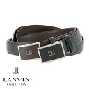 【全品10倍｜4/18 24時迄】ランバンコレクション ベルト jlmb5300 LANVIN COLLECTION ビジネスベルト 中間フリー 牛革 本革 レザー メンズ