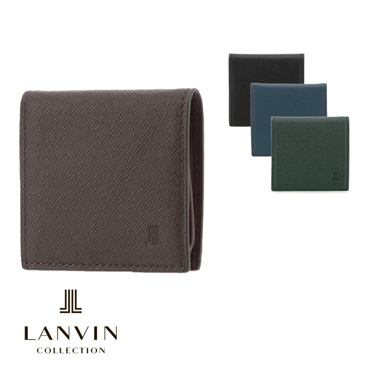 【全品10倍｜5/16 2時迄】ランバンコレクション 財布 小銭入れ クウルールドヴァン JLMW0GC1 LANVIN COLLECTION コインケース BOX型 牛革 レザー メンズ