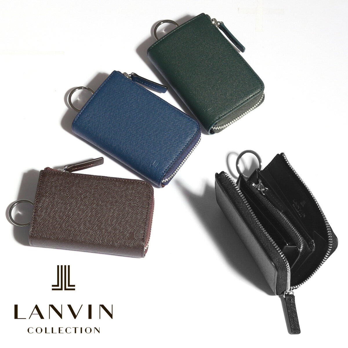 ランバンコレクション キーケース 小銭入れ クウルールドヴァン jlmw0gk4 LANVIN COLLECTION 牛革 レザー メンズ ブランド専用BOX付き[PO5][bef][即日発送]