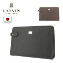 ランバンコレクション クラッチバッグ 28cm メンズ 日本製 マクシム 280222 LANVIN COLLECTION セカンドバッグ 牛革 本革 レザー