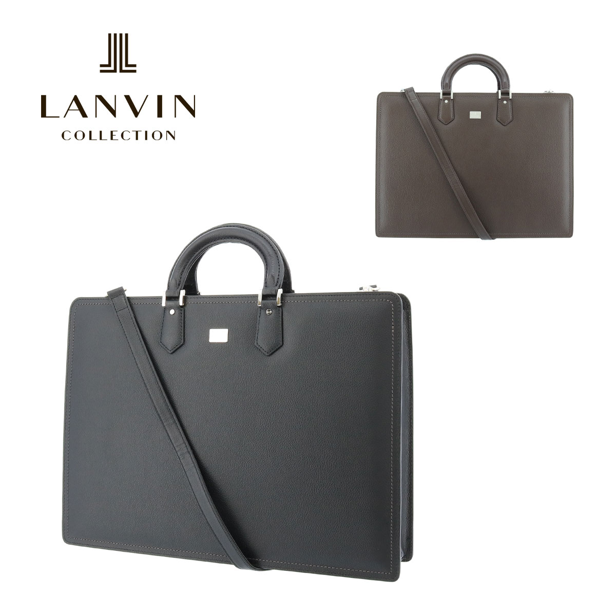 【全品10倍｜期間限定】ランバンコレクション ブリーフケース 2WAY B4 メンズ 日本製 マクシム 280522 LANVIN COLLECTION ビジネスバッグ 出張 牛革 本革 レザー