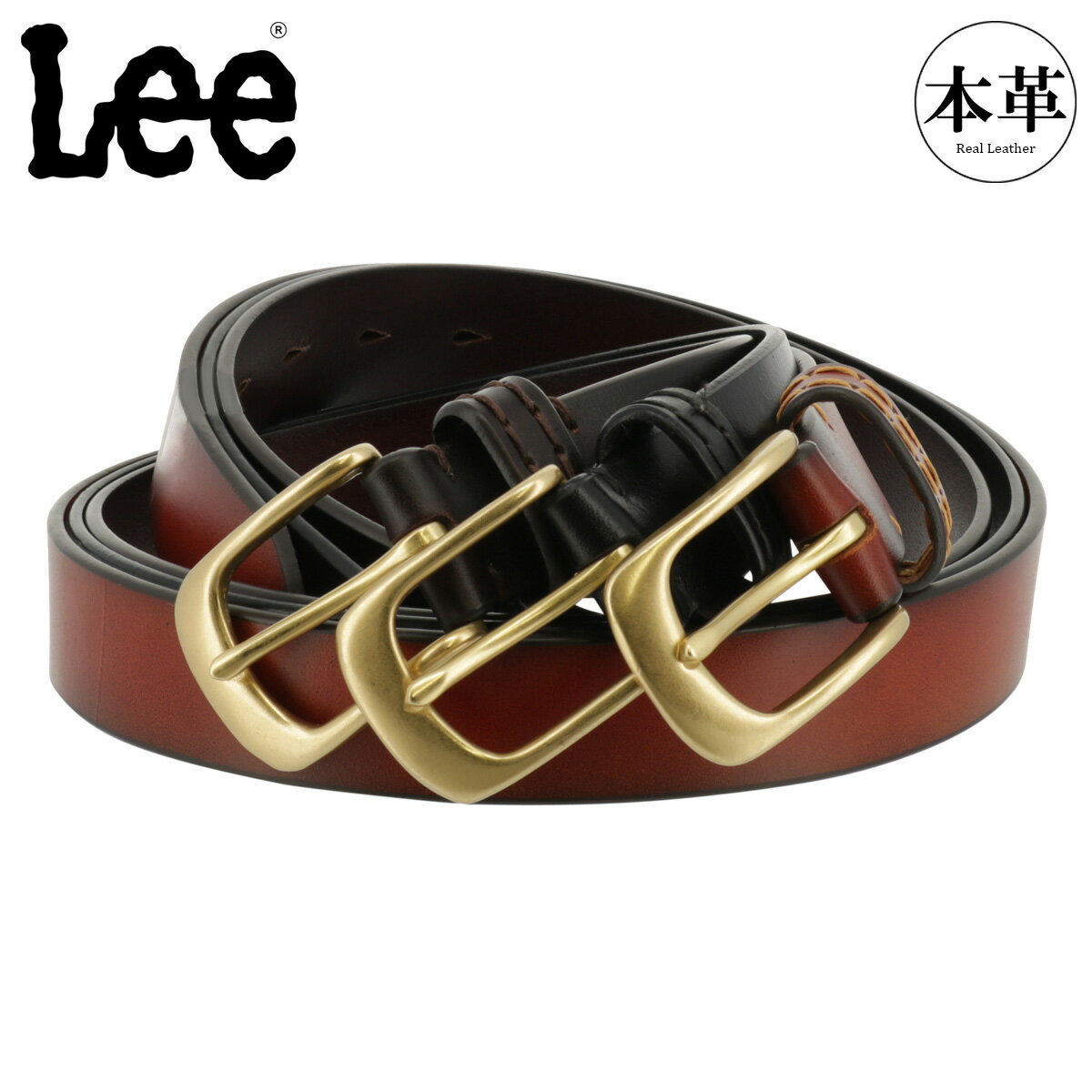 【全品10倍★3/11(水)2時迄】Lee ベルト ピンタイプ メンズ 0120536 リー カジュアル バックル イタリアンレザー 本革[PO10][即日発送]