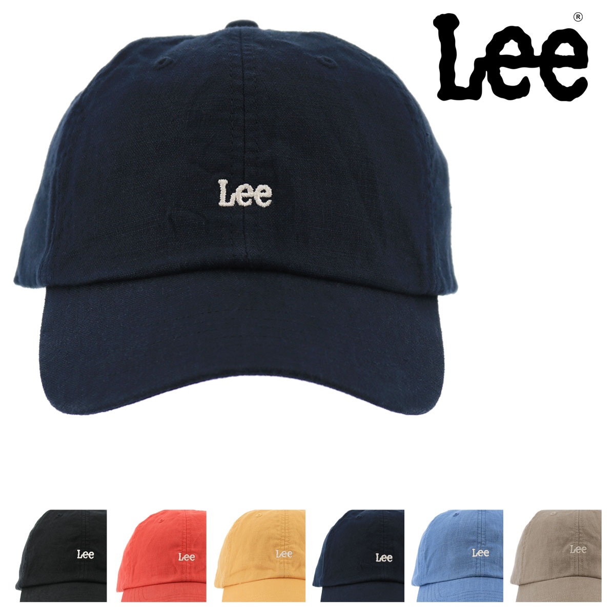 楽天サックスバー 財布バッグ専門店【全品10倍｜5/9 20時～期間限定】【SALE】Lee キャップ サイズ調節可能 レディース メンズ 195176003 リー | 帽子 ローキャップ リネン 麻 [PO10][即日発送]