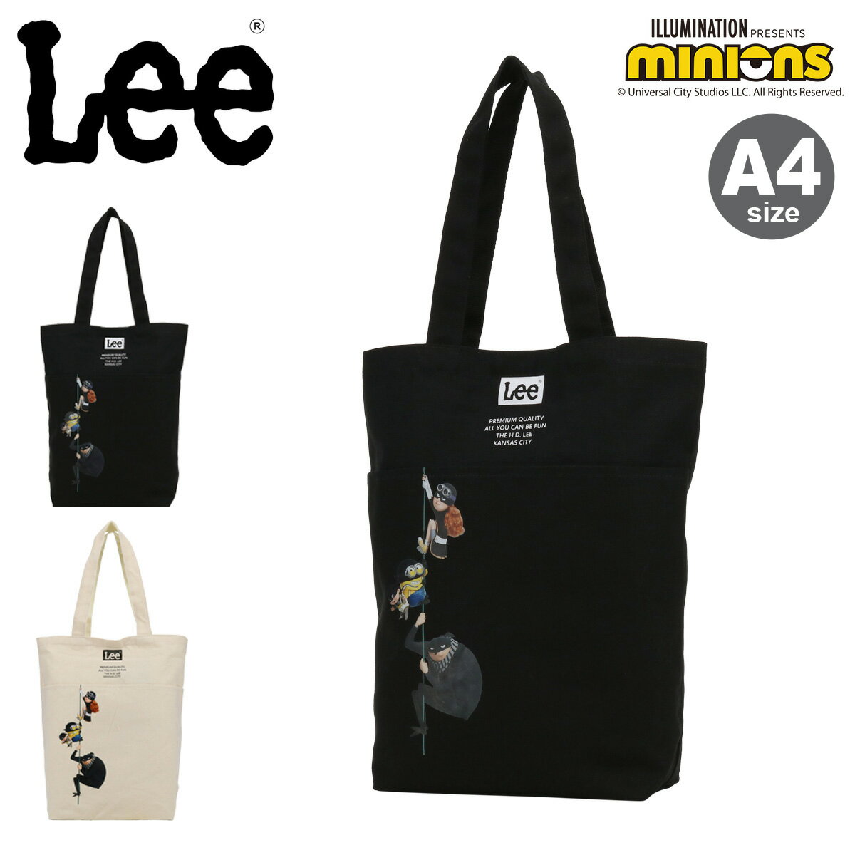 【全品10倍★3/11(水)2時迄】Lee ミニオン A4 トートバッグ メンズ レディース 320-30041 MINIONS リー[DL10][即日発送]