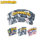 【全品10倍★5/7(水)0時迄】ラウドマウス ゴルフ サンバイザー 帽子 サイズ調節可能 メンズ レディース 763903 LOUDMOUTH スポーツ ゴル...