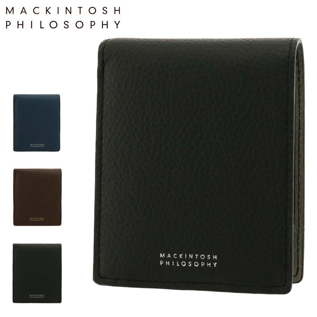 マッキントッシュフィロソフィー 二つ折り財布 本革 メンズ 2120121 グレンフィディック MACKINTOSH PHILOSOPHY 折り財布 コンパクト レザー イタリアンレザー 牛革[即日発送][DL10]