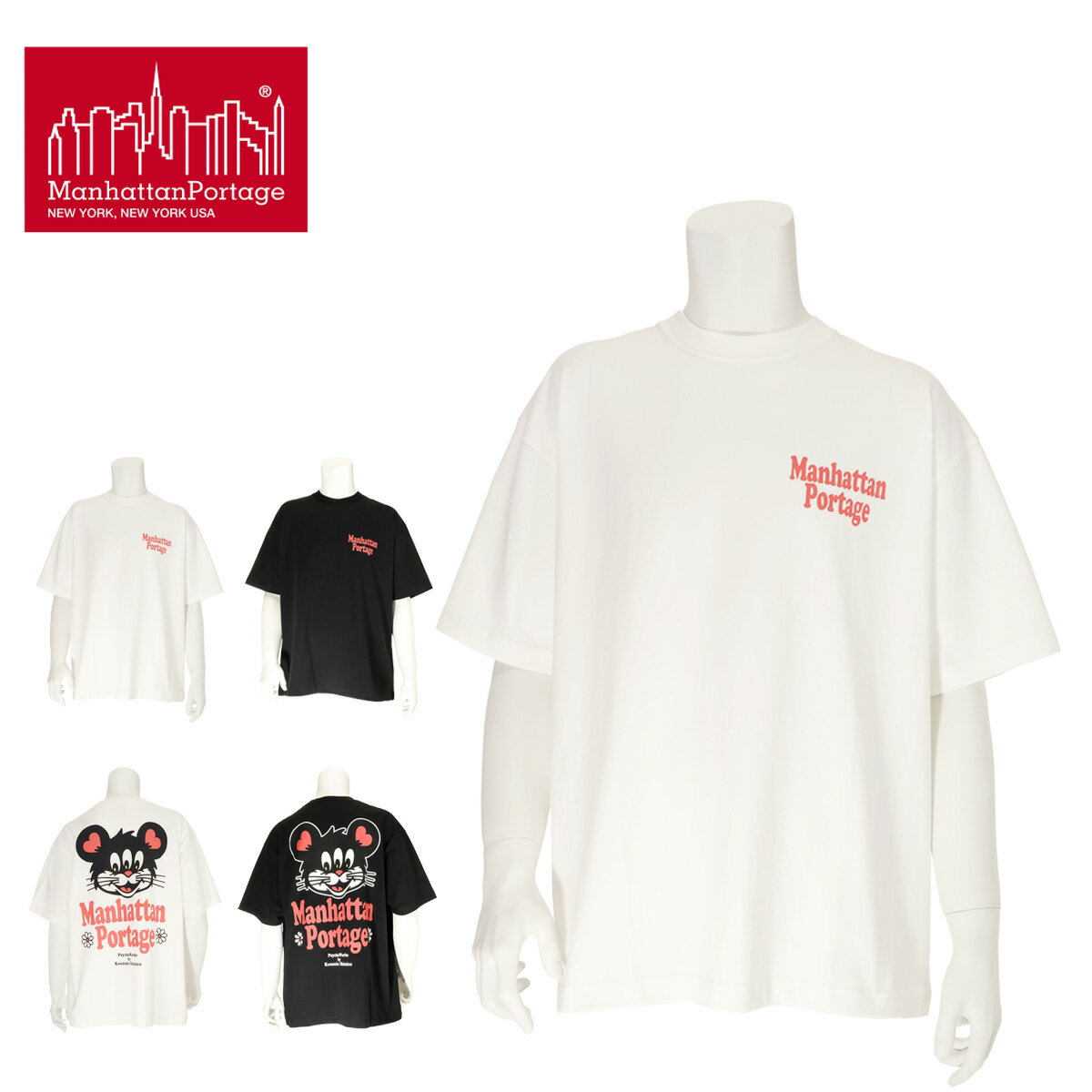 Manhattan Portage �ޥ�ϥå���ݡ��ơ��� Print T-Shirt Kousuke Shimizu �Хå��ץ���T����� MP-PW001...