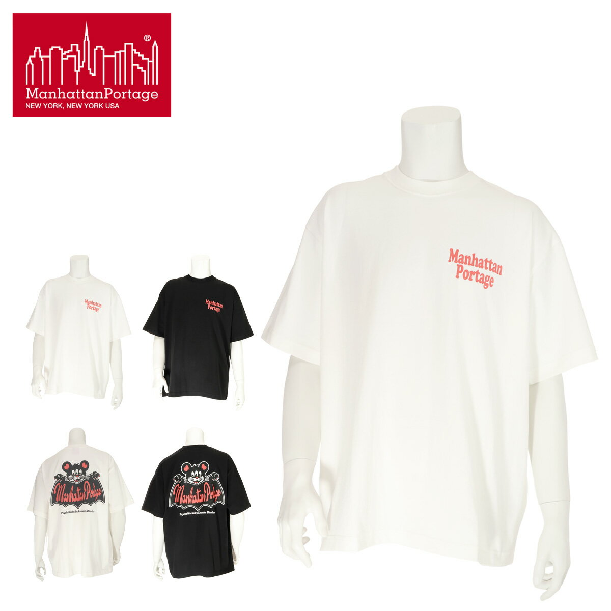 Manhattan Portage �ޥ�ϥå���ݡ��ơ��� Print T-Shirt Kousuke Shimizu �Хå��ץ���T����� MP-PW002...