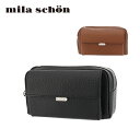 【全品10倍｜4/14 20時～期間限定】ミラショーン セカンドバッグ メンズ ネロ 197211 Mila Schon 本革 レザー