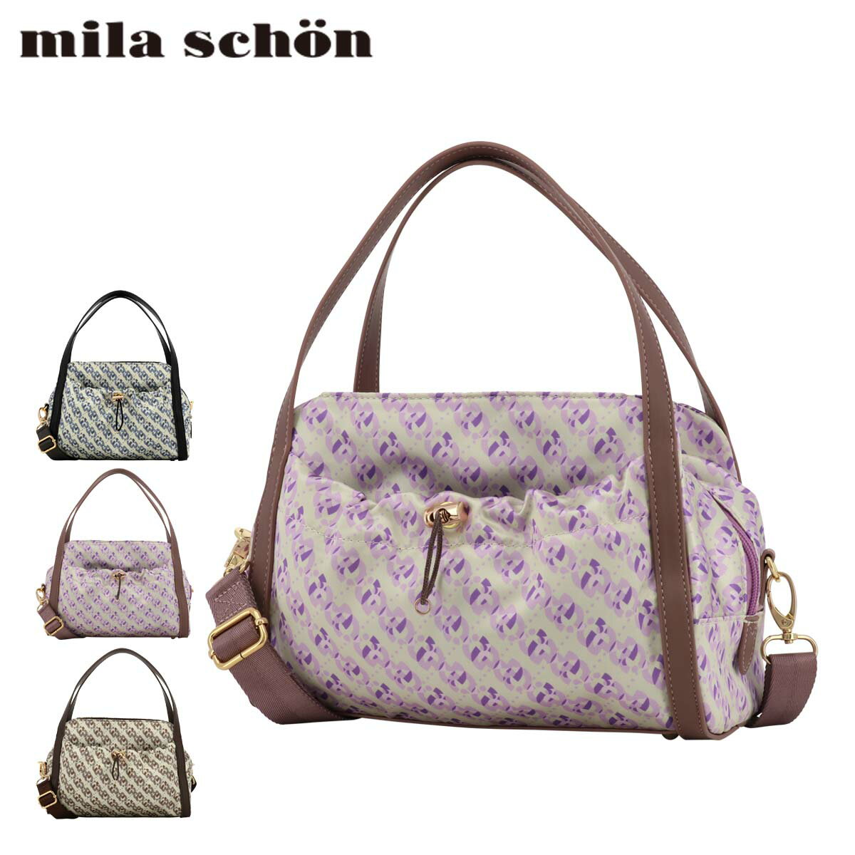 【全品10倍｜5/16 2時迄】ミラショーン ハンドバッグ レディース アウローラ MSL311 mila schon | 2WAY ショルダーバッグ モノグラム