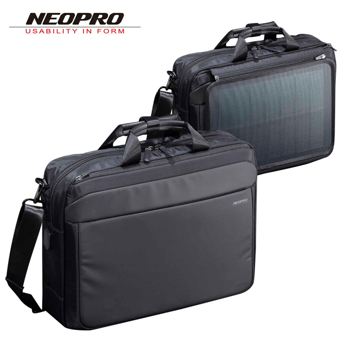 【全品10倍★11/19(水)0時迄】ネオプロ ブリーフケース 2WAY ソーラードライブ メンズ 2-860 NEOPRO ソ..